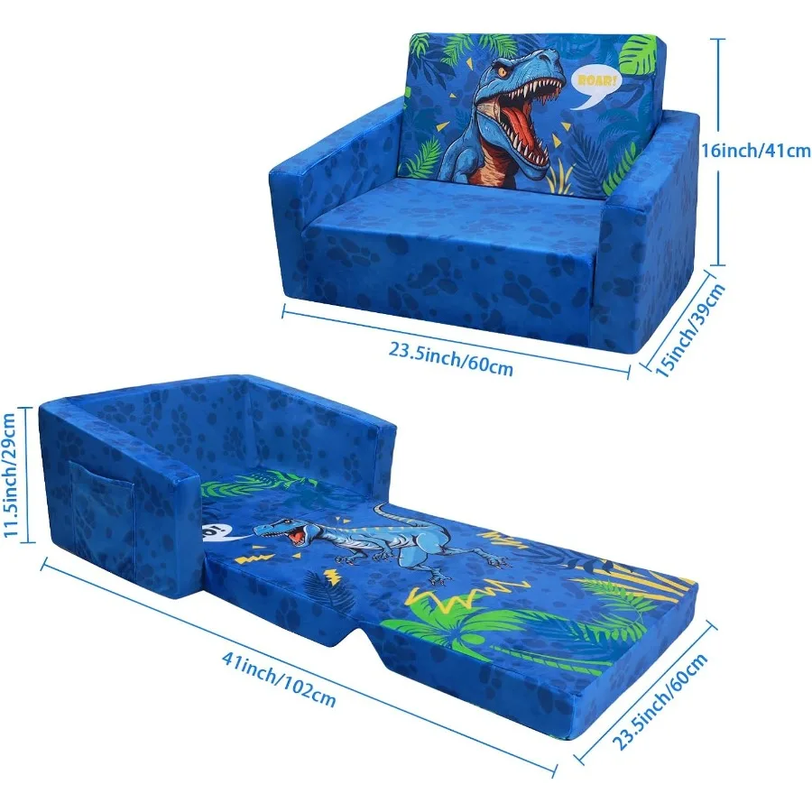 Divani pieghevoli Divano convertibile 2 in 1 per lettino Divano letto per bambini apribile per la casa, il soggiorno e la camera da letto Compac