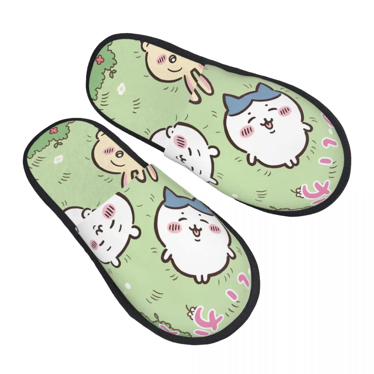 

Женские милые домашние тапочки с принтом U-Usagi Mangas, уютные теплые пушистые тапочки из пены с эффектом памяти, домашняя уличная обувь
