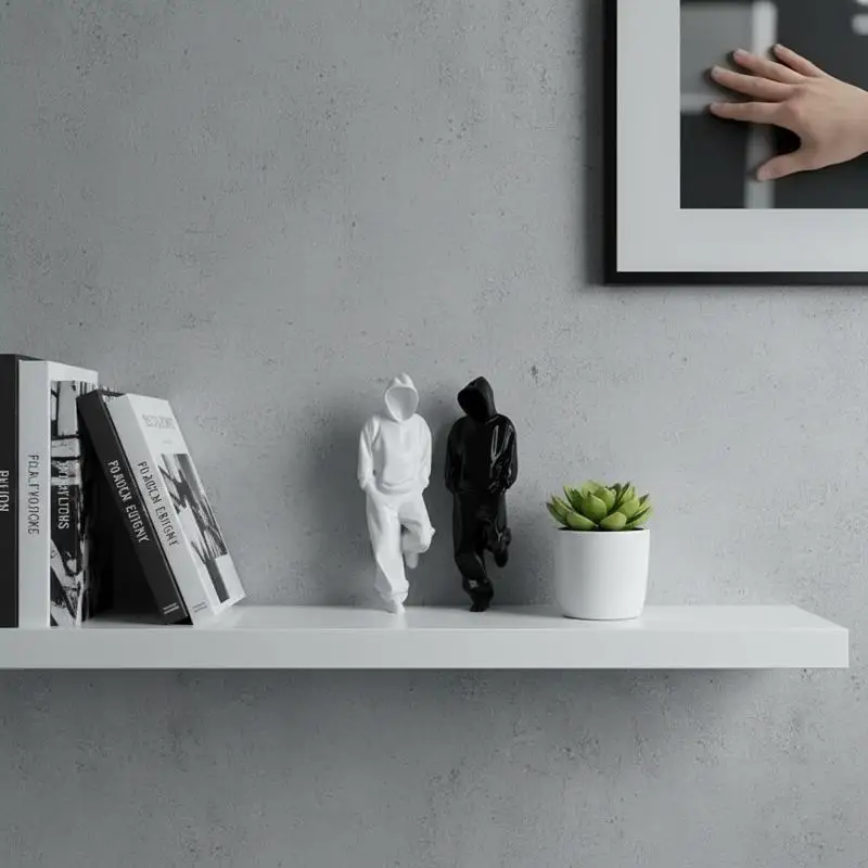 3D Printed Faceless Thinker Figurine Modern Sculpture Unique Home Desk Art Decor Accessories 1 or 2 Pieces