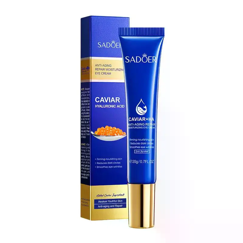 20g SADOER Caviar Hyaluronic Acid Eye Cream Anti Dark Circles Removal Eyes Bags Anti-aging Moisturizing Eyes Skin Care - view 4