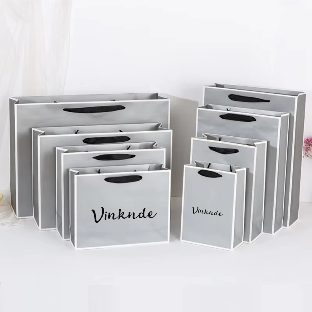 

‌Luxury Custom Printed Paper Bag FSC Certified Kraft Eco Packaging Retail Ready Gift Bags Designer Apparel Cosmetics Wedding