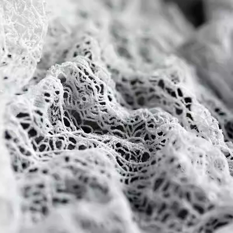 

Hollow Fishnet Irregular Mesh Fabric Lace Dress Evening Gown Creative DIY Designer Qipao Wedding Party Fashion Clothing Fabric