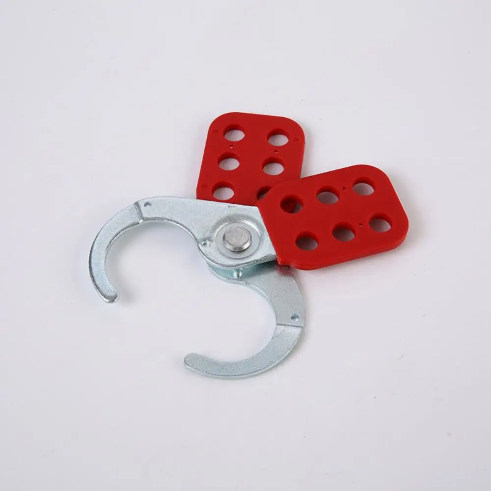 

Six Hole Steel Industrial Safety Lockout Hasps Plastic Coated Body Diameter Safety Hasp Safety Hasp Lockout Steel Hook