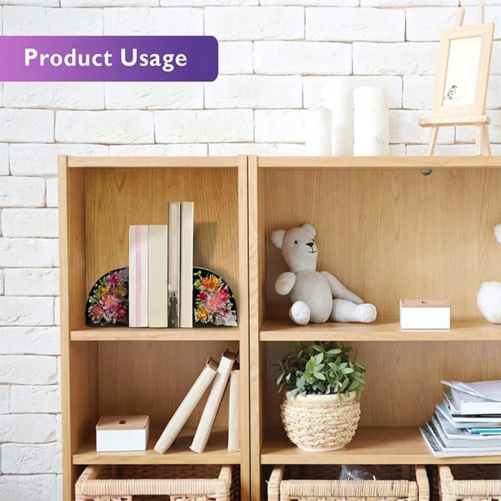 Hot Selling-2 PCS Bookends Resin Molds,Book Organize Silicone Epoxy Resin Molds For Books,Desktop Organizer,Office Home Decorati view 5