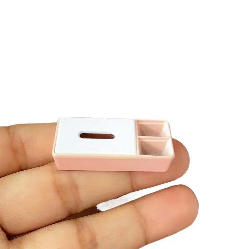 1Pcs 1/12 인형 집 미니어처 티슈 상자 보관 상자 편지지 미니 모델 장면 인형 액세서리 DIY 장식
