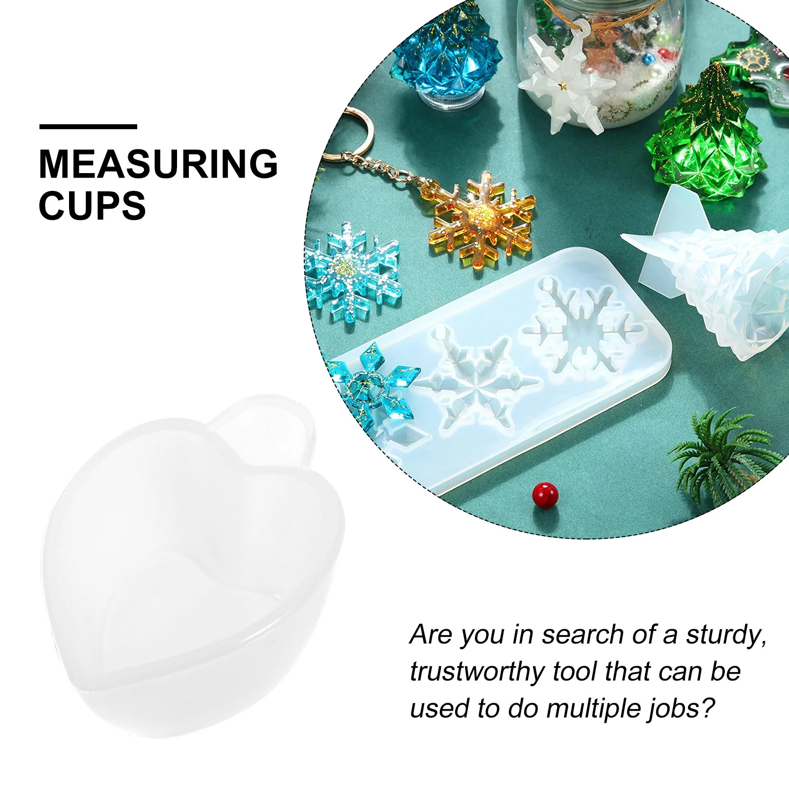 

3 Pcs Pigment Coloring Cup Silicone Dispensing Cups Epoxy Mixing Stirring Modulation Measuring
