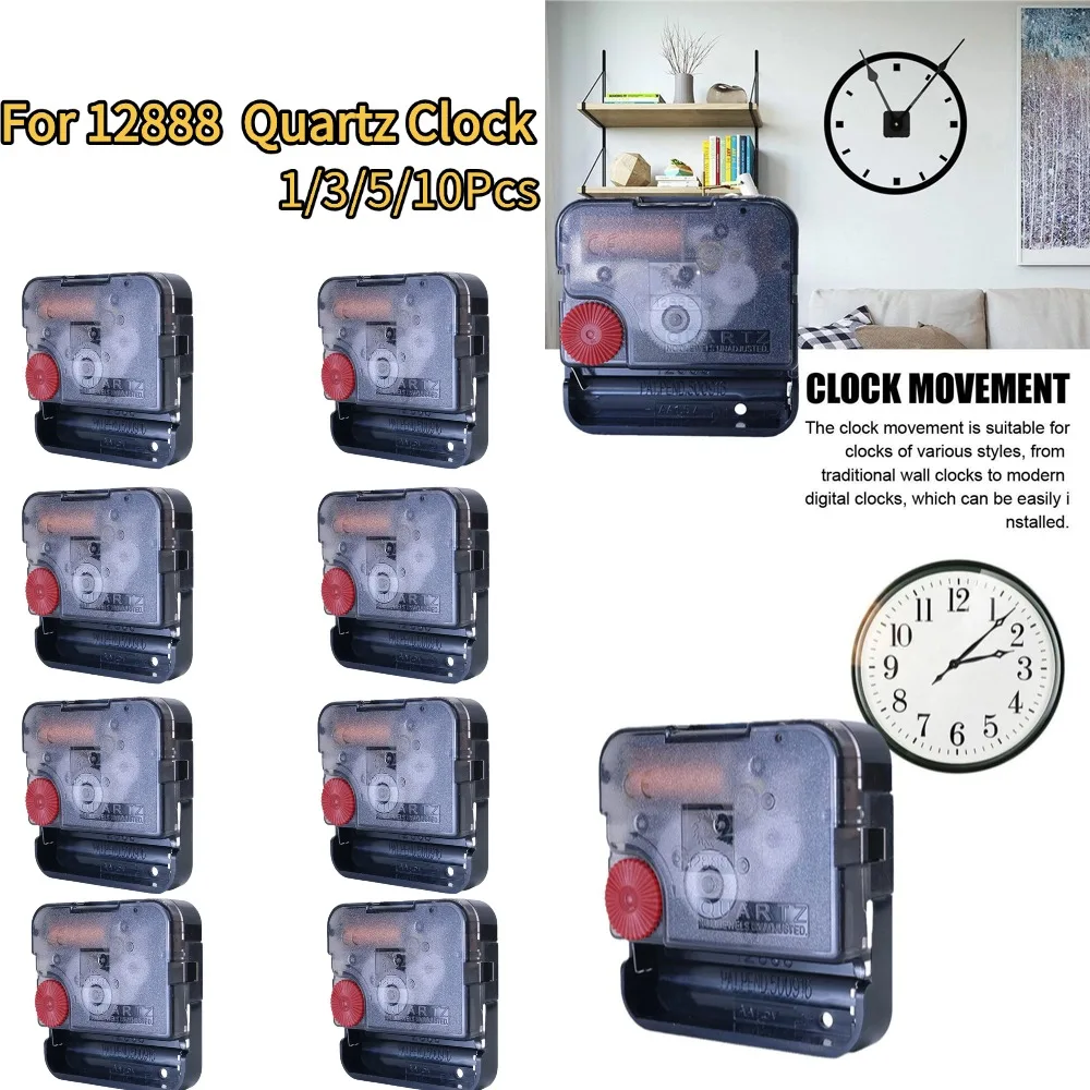 Silent Sun Quartz Clock Movement 12888 DIY Wall Clock Young Town Quartz Clockwork Sweep Seconds Central Movement Quartz Parts