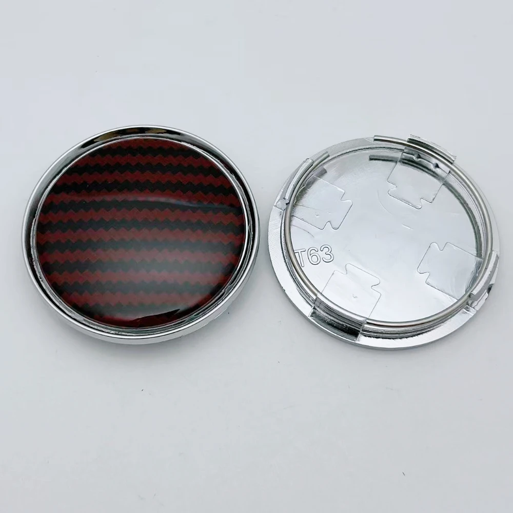 Tampas centrais da roda de carro, 4 unidades, 63mm, com resina epóxi, sem logotipo, emblema, cubo da roda, aro, fibra de carbono, emblema, acessórios para carro
