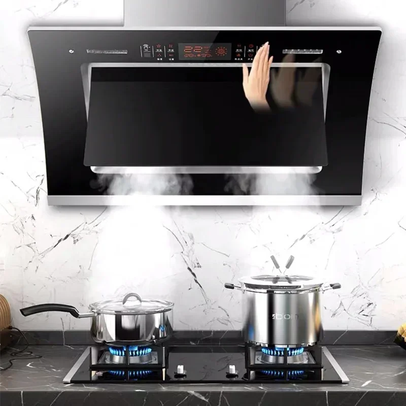 

Hot sales Range Hood Double Motor Heat Cleaning Larger Suction Range Hood Side Suction Range Hood