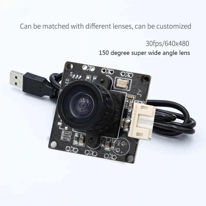 

OV7725 Wideangle lens USB2.0 HD camera module 0.3MP camera 640*480 support LINUX Android