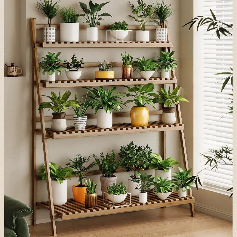 Indoor Pot Plant Stand Flower Display Balcony Garden Plant Stand Shelf Cute Kwietnik Stojacy Na Kwiaty Outdoor Patio Furniture