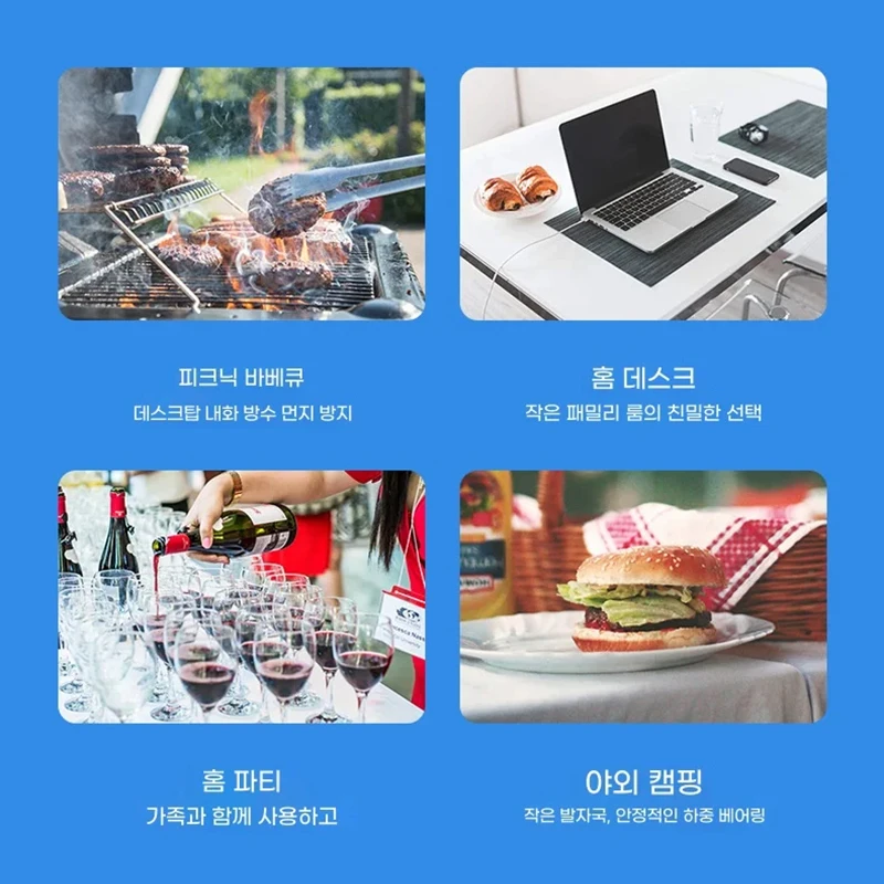 Nuovo tavolo da campeggio pieghevole con 4 sedie Tavolo pieghevole portatile Tavolo da cortile Tavolo da picnic pieghevole semplice collegato in lega da esterno