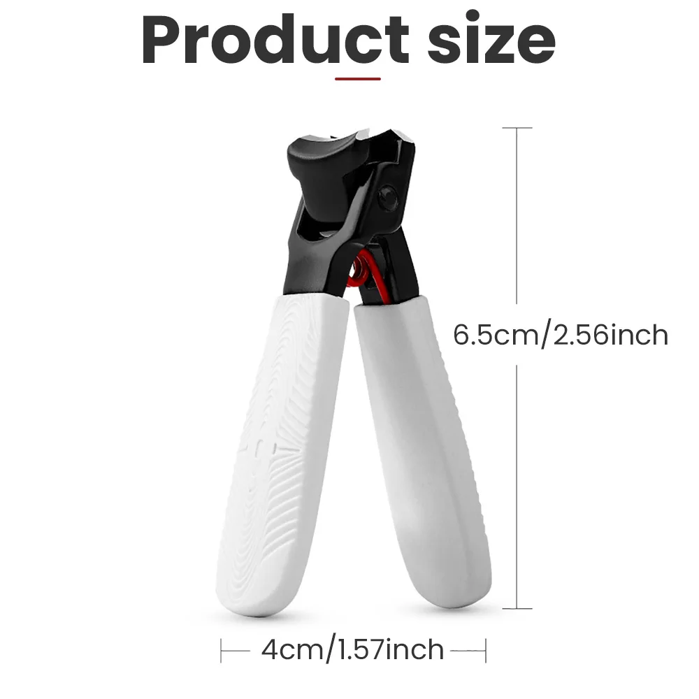 Anti-Splash Nail Clipper Stainless Steel Large Opening Nail Clippers Toe Cutter Trimmer Scissor Household Portable Manicure Tool