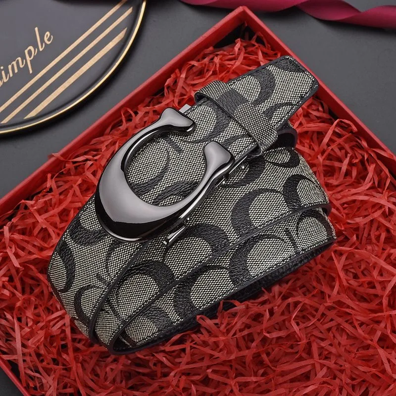 جديد 3.4 سنتيمتر حزام المرأة الموضة الجلود الرسمية قماش حزام الذكور عالية الجودة المعادن التلقائي مشبك حزام الأعمال للرجال الجينز