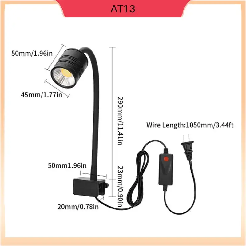 

AT13 LED Aquarium Light Freshwater Fish Tank Spotlight Vivarium Terrarium Light 3 Colors LED Lighting For Optimal Viewing US Plu