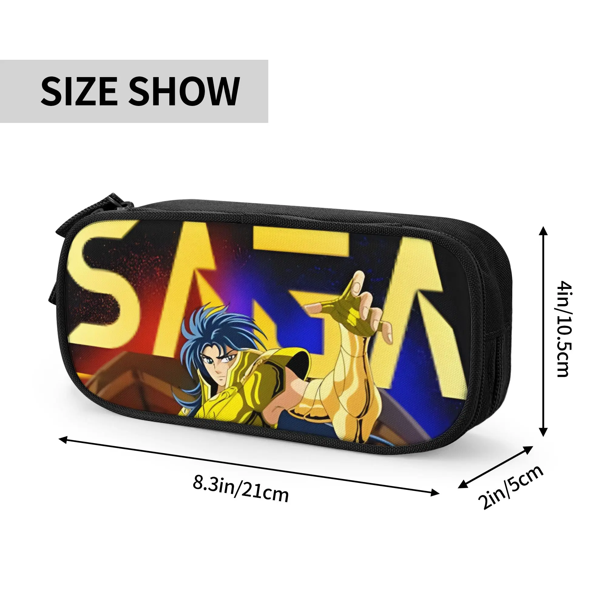 Large Capacity Bags for Child Cartoon GEMINI SAGA KNIGHTS OF THE ZODIAC  School Pencil Bag for Boys Gilrs Kids