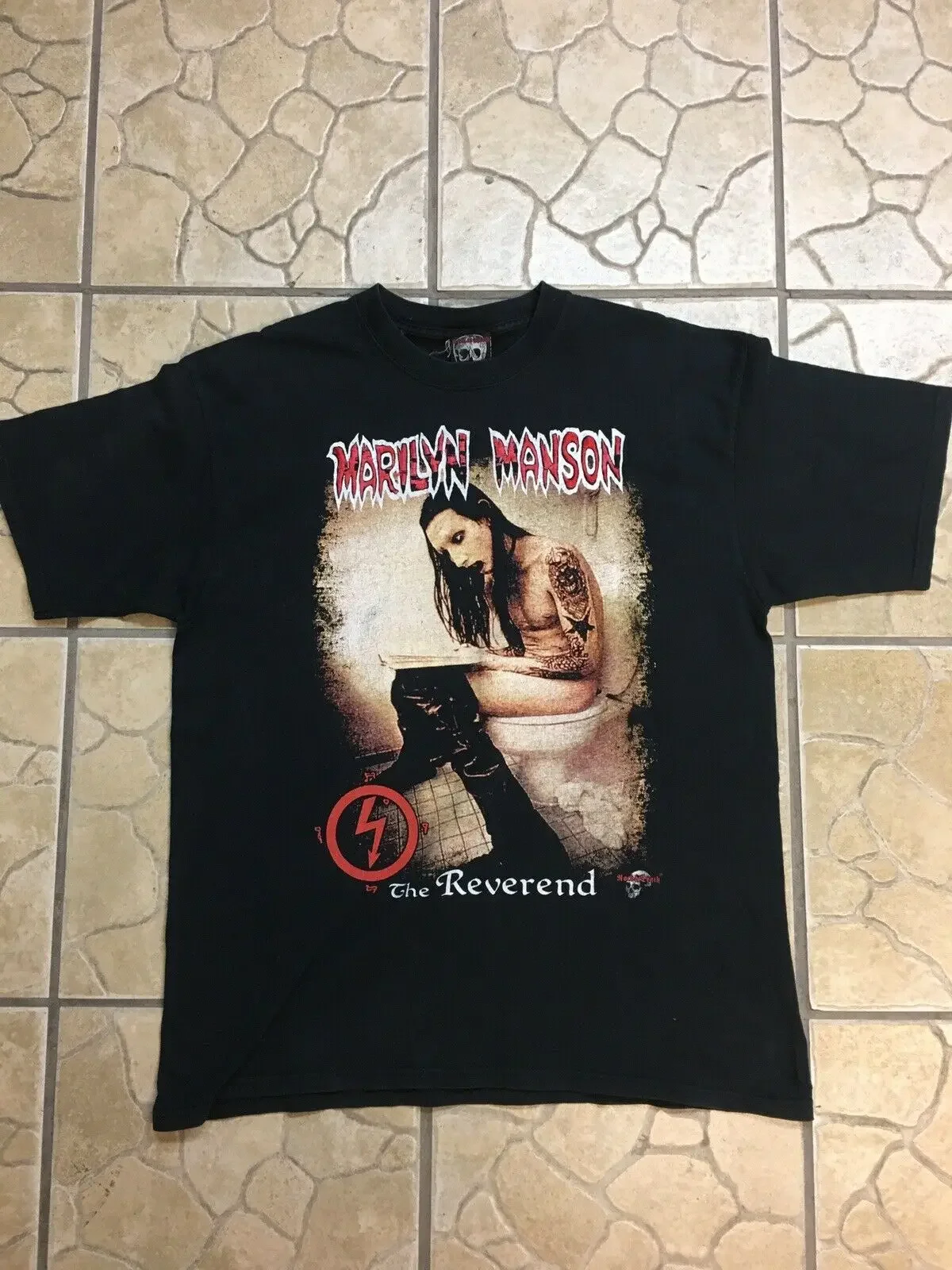 Marilyn Manson Vintage The Reverend T-Shirt Antichrist Superstar Bootleg