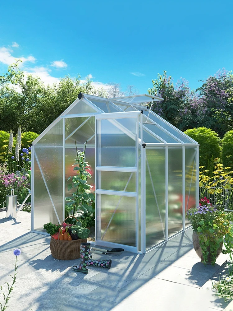 Plant succulent, greenhouse, windproof flower room, pothos, sunlight, transparent greenhouse, outdoor flower stand