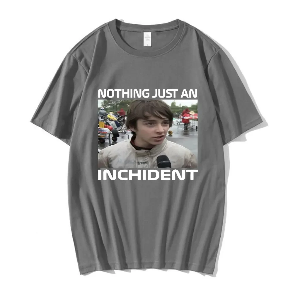 تشارلز لوكلير لا شيء مجرد مقابلة Inchident تي شيرت رجالي عتيق كبير الحجم بأكمام قصيرة شخصية الشارع بلوزات على الموضة #4