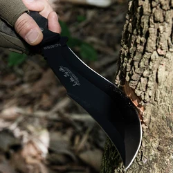 Outdoor cutting tool integrated keel knife, high hardness outdoor survival knife, chopping wood, opening roads, troubleshooting