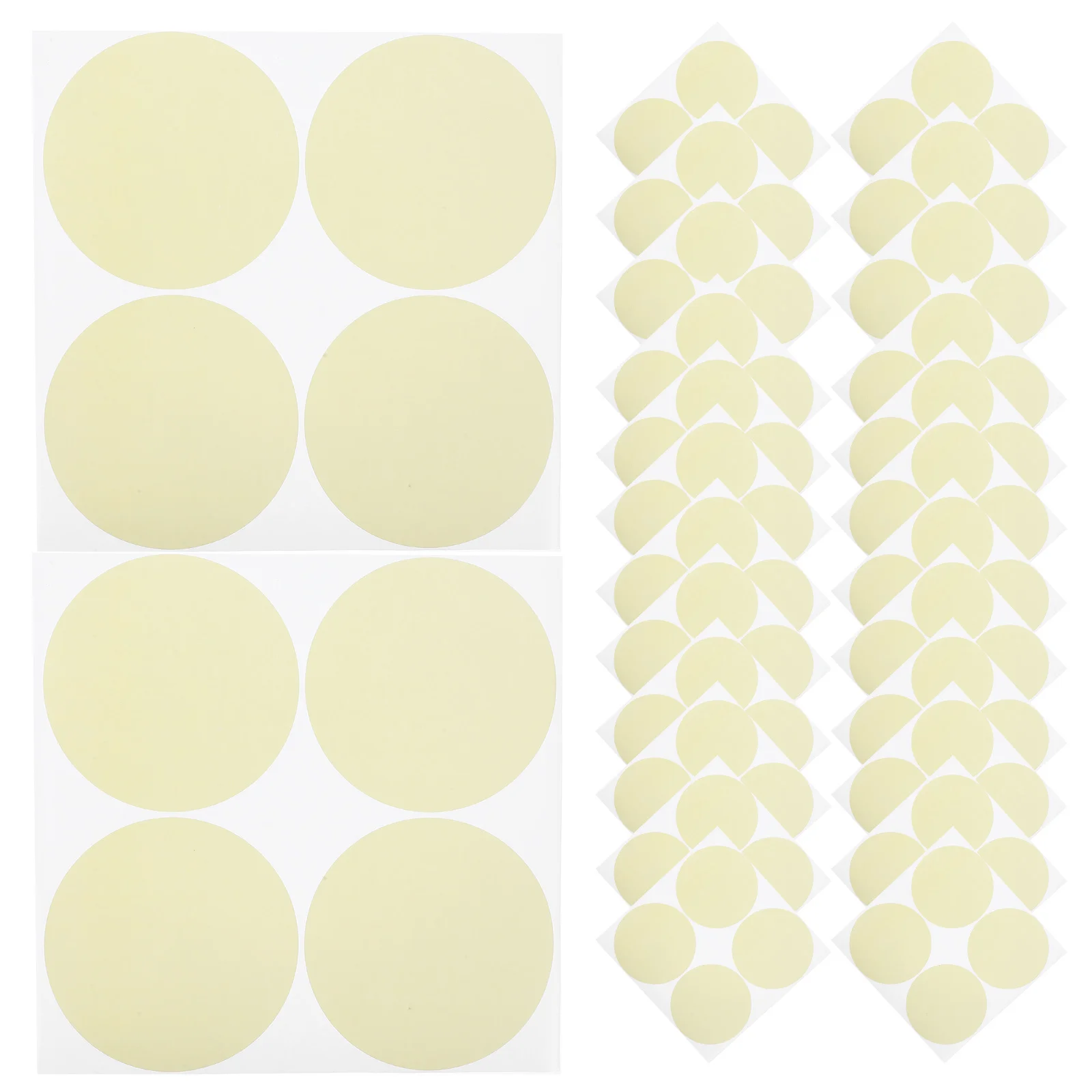 200pcs Removable Circle Stickers Round Blank Labels Strong Adhesion No Residue For Kitchen Pantry Canning Freezer Jar Labels