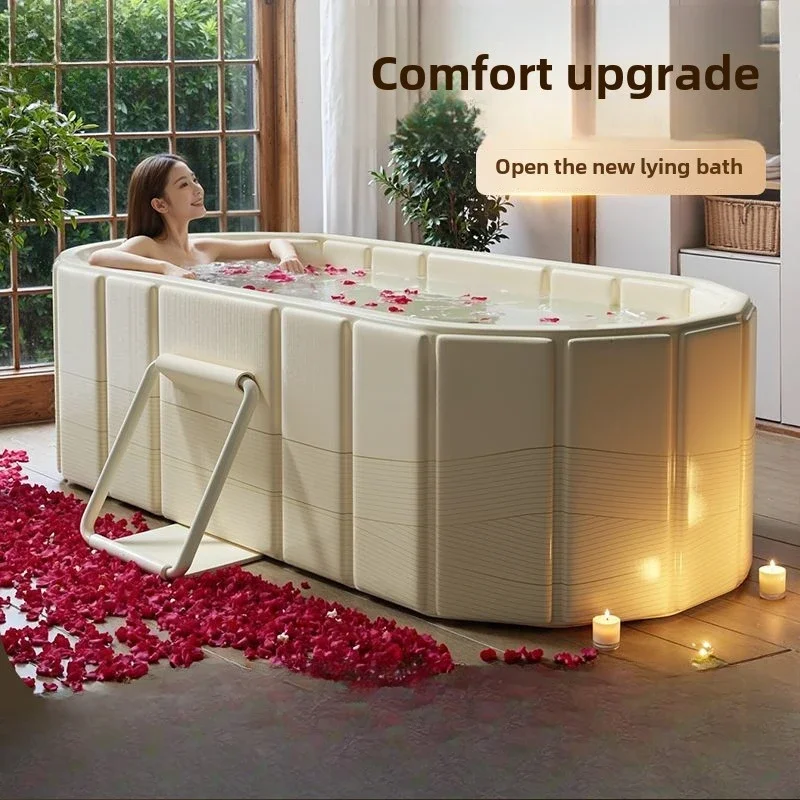 Folding Bathtub Household Adult Full Body Bath Bucket Children Bath Bucket Bath Bucket Adult Couple Double Bidet Folding Bathtub