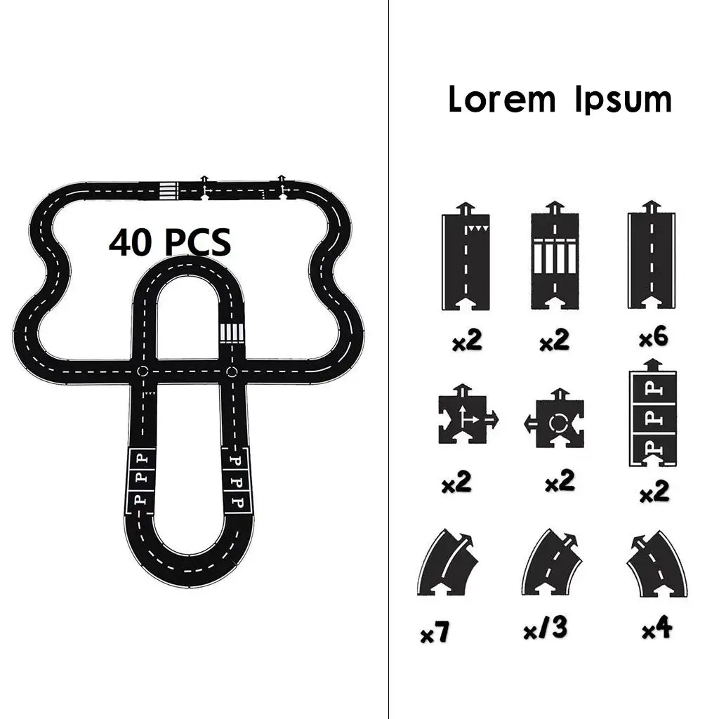 Train Track Play Set para Crianças, Road Paper Tape, Roadway Building, Motorway Curves, Floor Carpet, Brinquedos Educativos, Kids 'Gifts