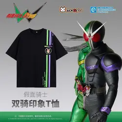 Koszulka Kamen Rider Double Rider Dwuwymiarowa Anime Peryferia Top W Wiatr Detektyw Krótki rękaw