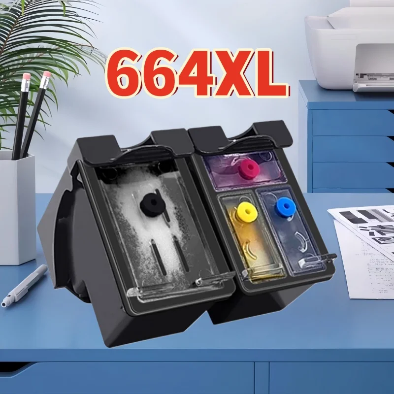 GraceMate Cartucho 664XL Compatível para HP 664xl hp664 Cartucho de Tinta para DeskJet 2675 2676 2677 2678 1115 1118 2135 2138 Impressora