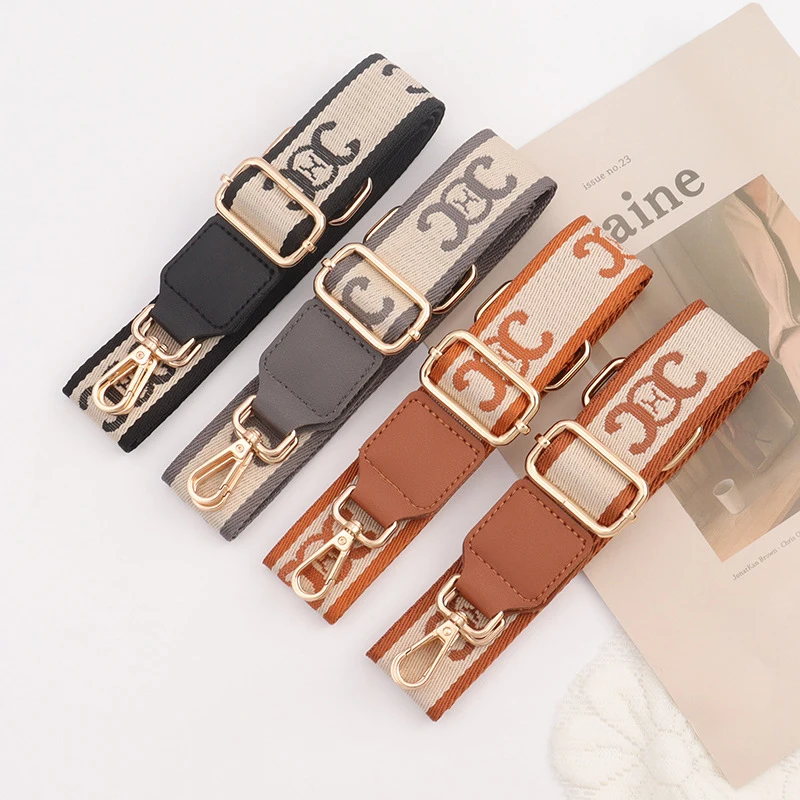 Adjustable Bag Strap Woman Purse Straps for Crossbody Messenger Shoulder Bag Accessories Adjustable Embroidered Belts Straps