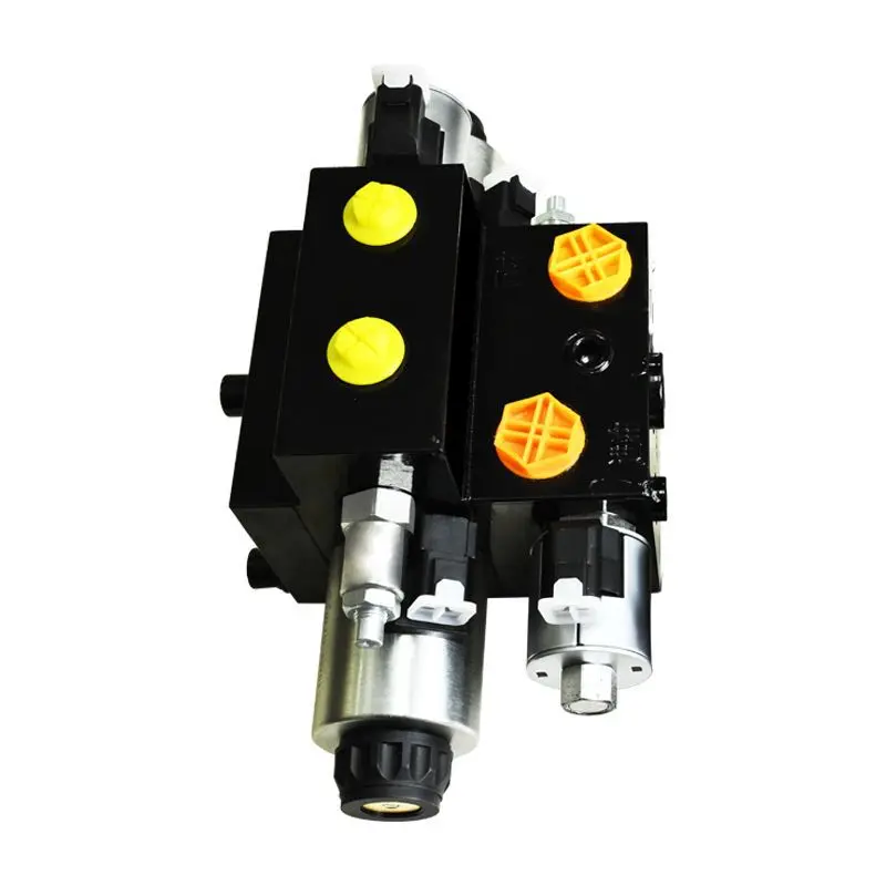 large flow electronic control remote control hydraulic multi-way valve multi-way solenoid directional valve
