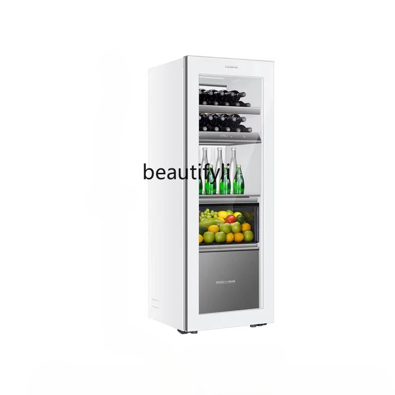 Ice Bar 251 L Beverage Fresh Cabinet Office Vertical Household Tea Refrigerated Cabinet