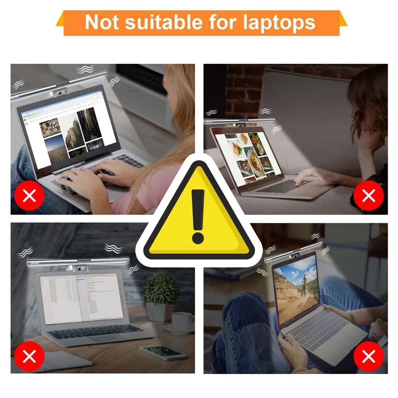 Computer Monitor Light Bar Touch Screen Computer Lamp Eyes Protection PC Computer Monitor Light Bar Without 1080P Webcam-AD23