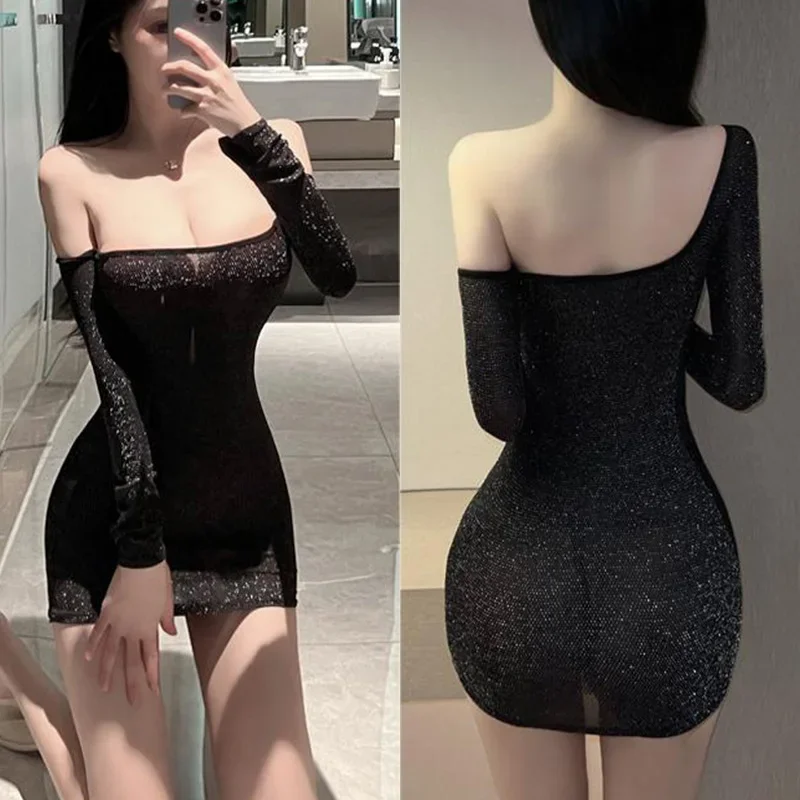 Dress Tight fitting hugging skirt sexy dress sexy lingеrie set Fantasy clothing Casual women's dresses Woman clothing xxx