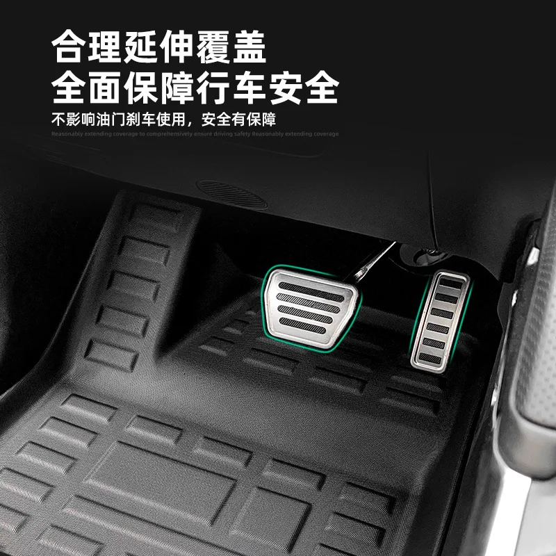 For Jetour Traveller T2 2023-2025 2026 Car Floor Mats TPE All Weather Anti-scratch Foot Pad Non-slip Floor Liner Accessories