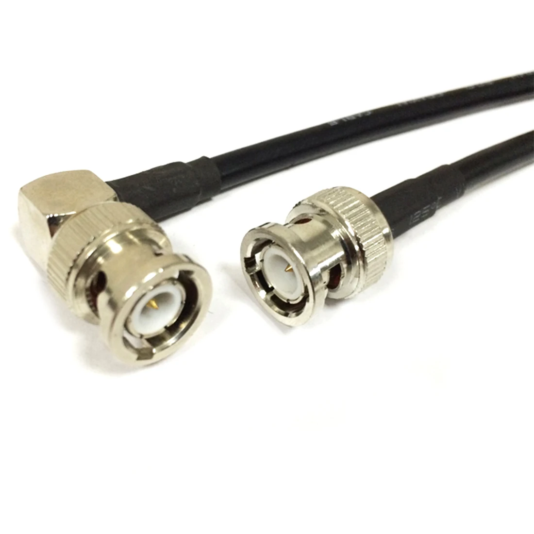 RF Coaxial Cable RG58 RG316 RG174 with BNC Male Straight To Right Angle 90-Degree Pigtail Adapter 50cm 20