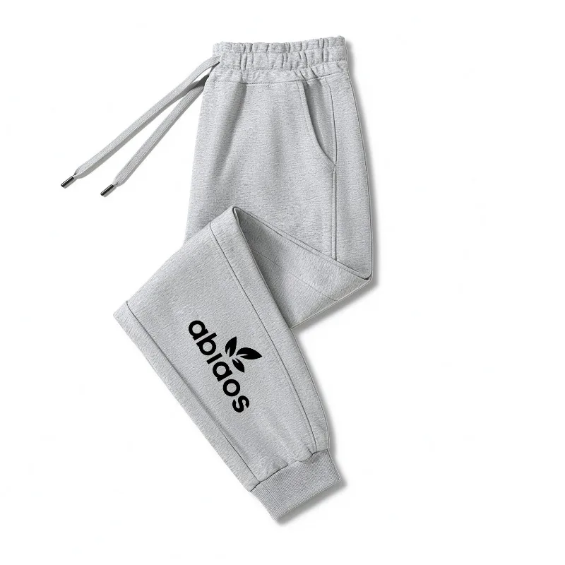 Men Letter Print Sweatpants,Elastic Drawstring Waist,Relaxed Soft Tapered Sport Bottoms,Multi‑Color Daily Wear Casual Trousers