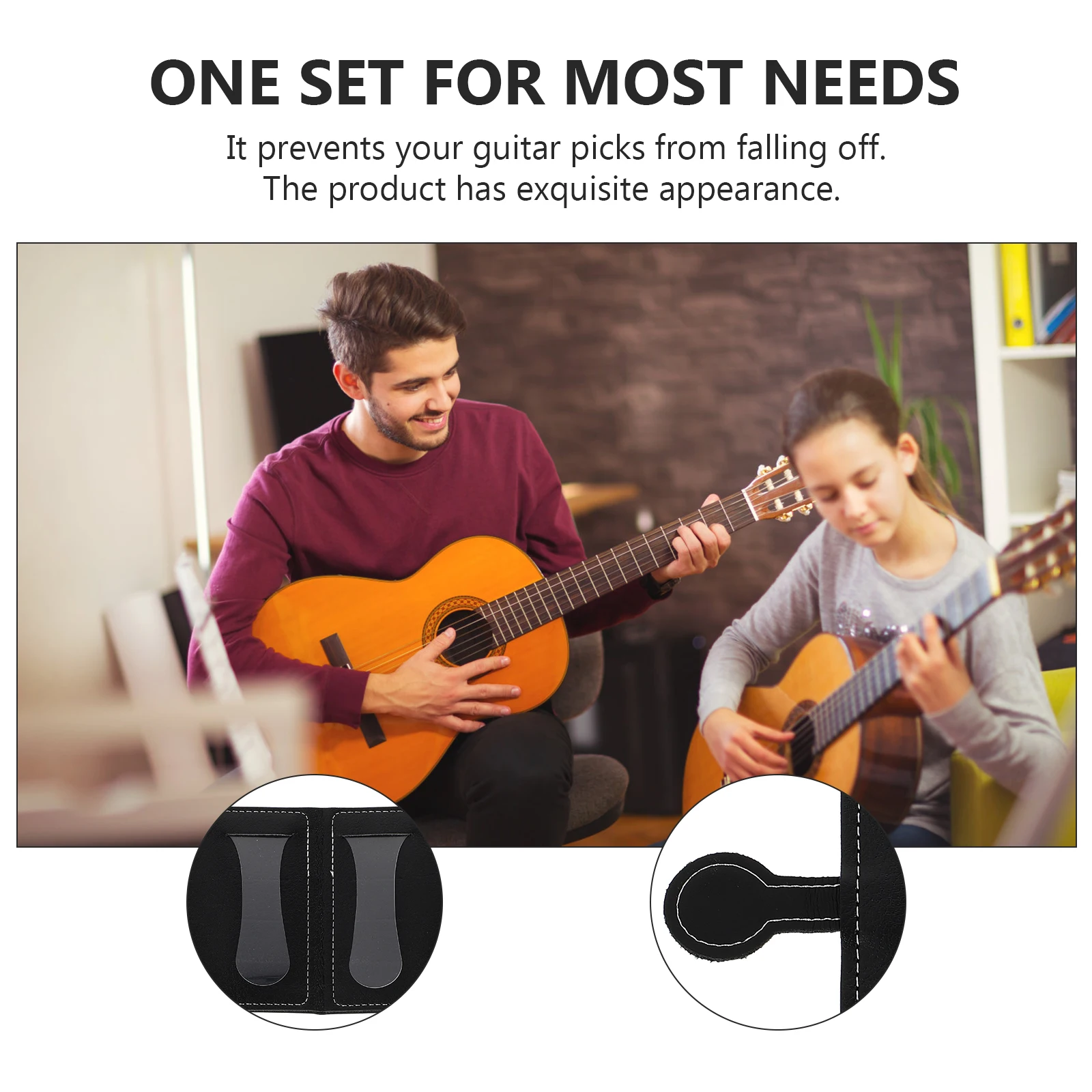 

Guitar Picks Pouch Compact Case Holder Guitar Accessory Bag Instruments Durable Practical