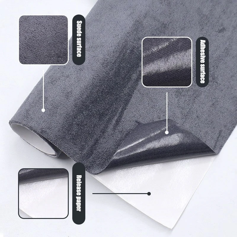 Self-adhesive Auto Headliner Fabric Adhesive Suede for Car Interior Refurbishment Modification Door Panel Workbench DIY Supply