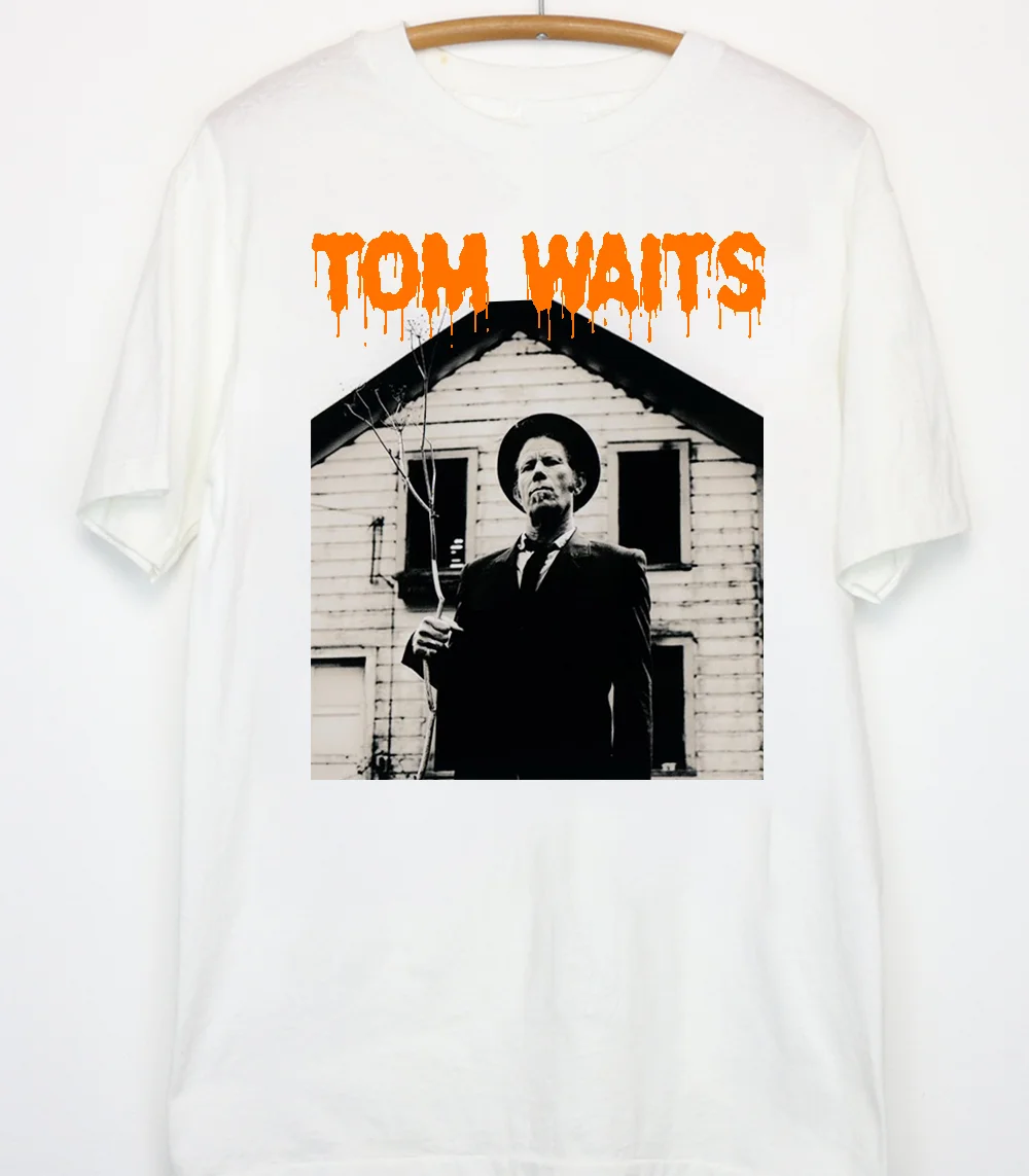 Tom Waits HALLOWEEN white T-shirt Unisex tee All sizes S to 5Xl JN42