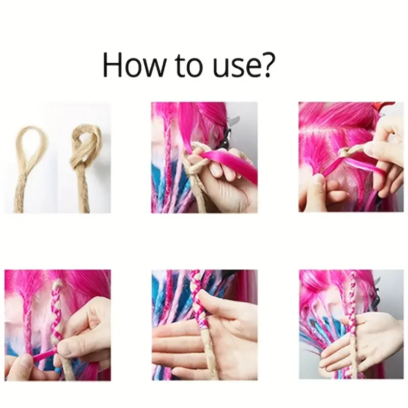 여성용 레게머리 크로셰 브레이드 헤어 익스텐션, 합성 옴브레 컬러 레게머리 헤어, 24 인치, 10 개/팩