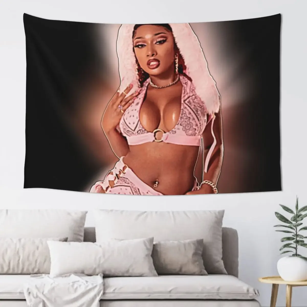 Megan Thee Stallion Tapestry Room Ornaments Home Supplies Things To Decorate The Room Wall Coverings Tapestry