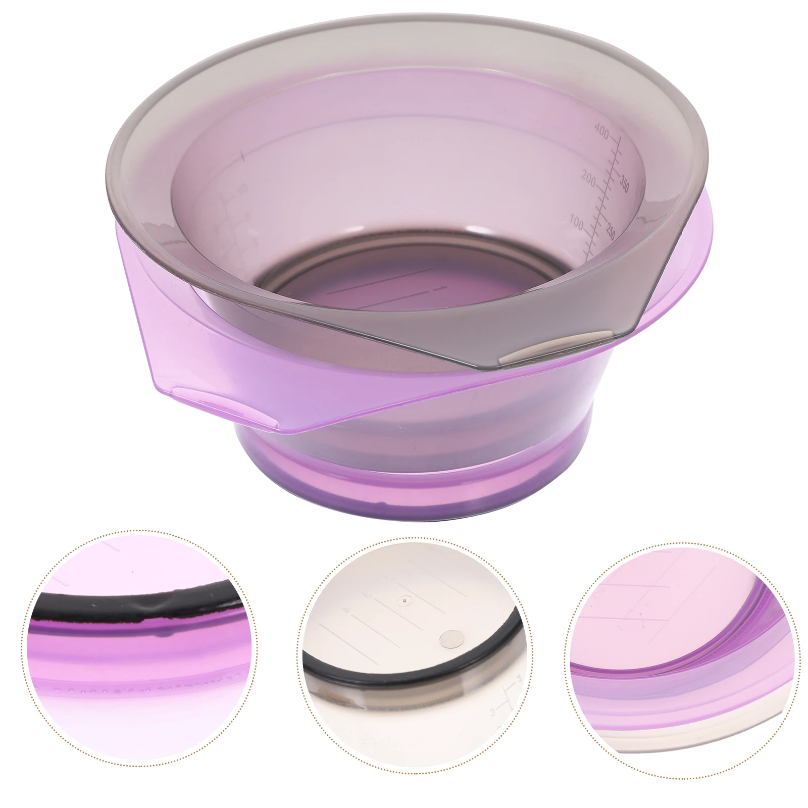 

2 Pcs Hair Dye Bowl Salon Tool Reusable Plastic Hair Coloring Mixing Bowl No Hairdressing Accessories for Home