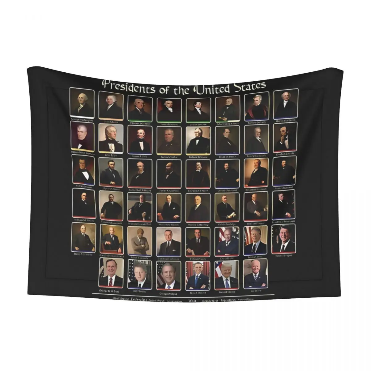 Soft Fluffy High Quality Pet Blanket 46 Presidents Of The United States List (including Joe Biden) Pet Mat Warm Blanket