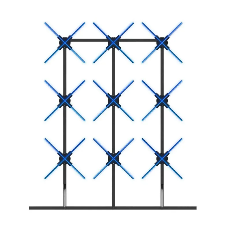 

Custom Ventilador Holografico Splicing Hologram Fan Projectors Display Big Size 3D Led Fan For Advertising Business Exhibition