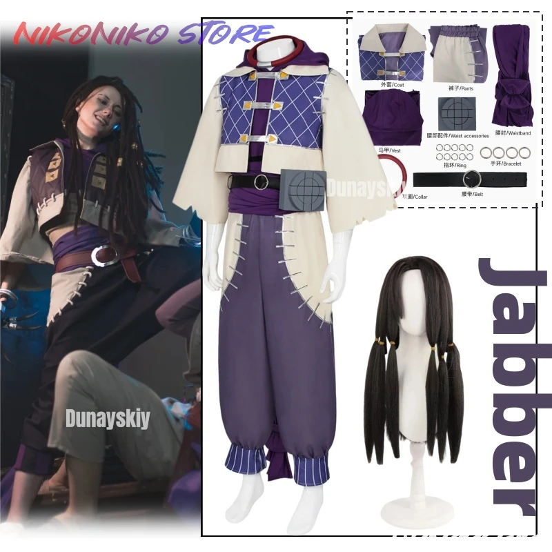 

Jabber Wonger Cosplay Costume Gachiakuta Men Jabber Wongar Roleplay Outfit For Women Halloween Party Suit Navidad Carnival