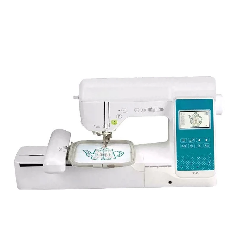 Automatic computerized embroidery and sewing machine F580 embroidery and embroidery machine