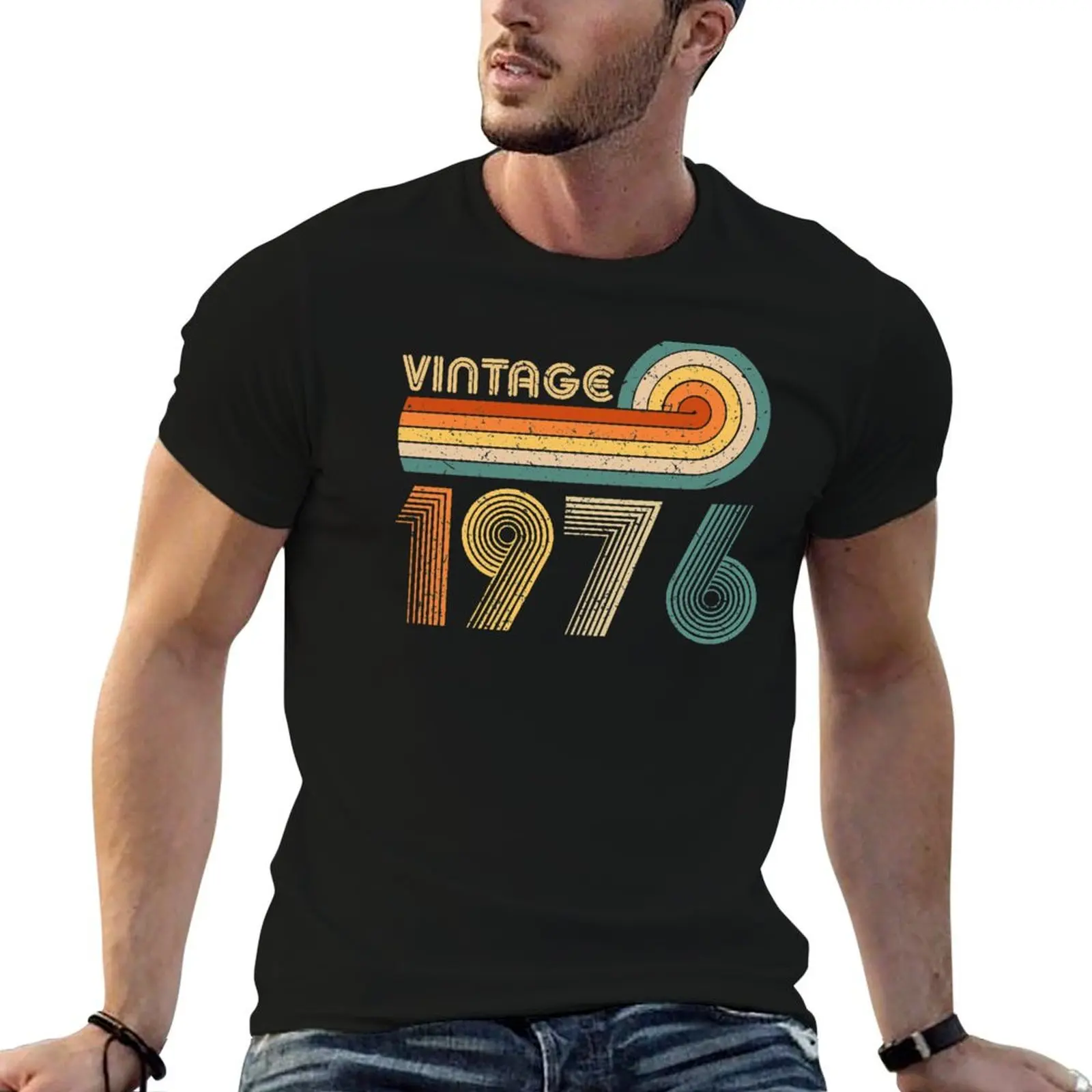 

Vintage 1976 T-Shirt customs anime t shirts cheap stuff graphic t shirt vintage Men's cotton t-shirt