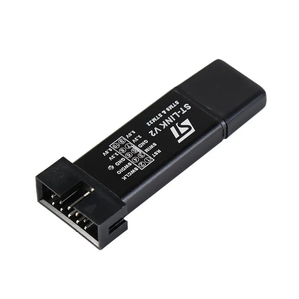 ST LINK Stlink STM32 Симулятор ST-Link V2 STM8 STM32 Программирование случайных цветов с крышкой A41 Stlink Линия загрузки