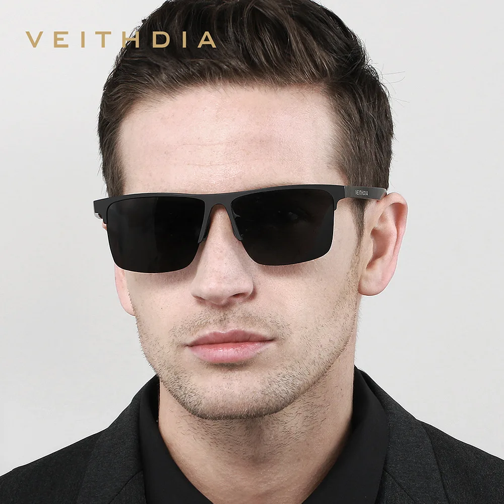 VEITHDIA نظارات شمسية مستقطبة كلاسيكية للرجال والنساء بإطار من الألومنيوم والمغنيسيوم نظارات خارجية لصيد الأسماك والقيادة 6632